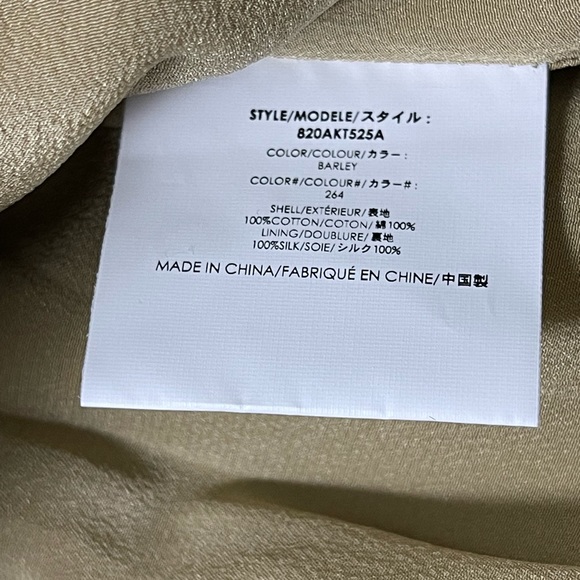 Michael Kors Collection~NWT~ Twill Silk-Lined~Military Jacket~Size 10~MSRP $1690 - Picture 9 of 13